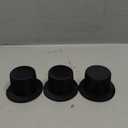 NOLITOY 4Pcs Mini Cylinder Hat, Miniature Top Hats Black Doll Cap for Crafts DIY Pet Cap Party Hair Decoration