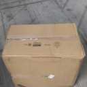 Aliseniors Upright Walker for Seniors - Stand Up Rollator with Seat, Foldable 4 Wheel All-Terrain Rolling Walker, Adjustable Padded Armrests, 300lbs - Promotes Natural Posture & Reduces Back Strain