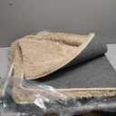 Area Rug for Bedroom, Soft Rugs for Living Room, Nursery Kids Room, Dorm Home Decor Aesthetic, Fluffy Shaggy Rug with 4 Anti-Slip Carpet Tapes, Light Tan, 4x6 