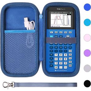 Calculator Case Compatible with Texas Instruments TI-84 Plus CE/TI-84 Plus/TI-Nspire CX II CAS/TI-Nspire CX II/TI-83 Plus/TI-89 Titanium/TI-85 / TI-87 Color Graphing Calculator by XANAD (Navy Blue)
