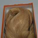 GORGIUS Straight Glueless Wig with Bangs Golden Blonde Layered Hair Ready-to-Go Synthetic Bang Wigs with Realistic Scalp 24 Inch