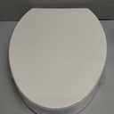 KOHLER 25875-96 Hyten 3" Height, Elevated Soft Close Elongated Toilet Seat, Contoured Seat with Grip-Tight Bumpers, Quick-Attach Hardware, No Slam Toilet Seat, Biscuit
