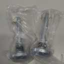 AR-PRO (2-Pack) Replacement Snow Plow Skid Shoes for ATV UTV Blades, Fits 5/8" Shaft  Compatible with Moose Plows  Includes Pins, Rubber Bumpers, Washers  Replaces 100-3133, 4501-0702 etc (Silver (7" Height))