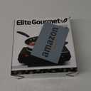 Elite Gourmet ESB-301BF# Countertop Single Cast Iron Burner, 1000 Watts Electric Hot Plate, Temperature Controls, Power Indicator Lights, Easy to Clean, Black