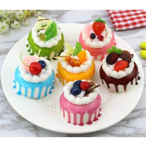 6pcs Realistic Artificial Simulation Cake Assorted Faux Fake Cupcake Model Home Kitchen Staging Party Dessert Photography Props Home Decoration Display Cake