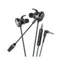 PLEXTONE RX3 Pro Cyberpunk 3.5mm in-Ear Wired Gaming Earphone with Mic Noise Reduction Metal Magnetic Headset, Black