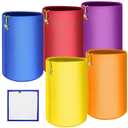 5 Pieces 5 Gallon Filter Bag Oxford Cloth for 5 Gallon Bucket, Reusable Household Food Filter Bag for Hydroponics, Gardening, Juice(25 to 220-Micron)