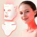 Red Light Therapy for Face and Neck, 7 Colors LED Facial Light Therapy Mask - Birthday, Christmas, Mothers Day, Valentines Day, Self Care Gifts for Her Women Mom Best Friend Wife Teacher