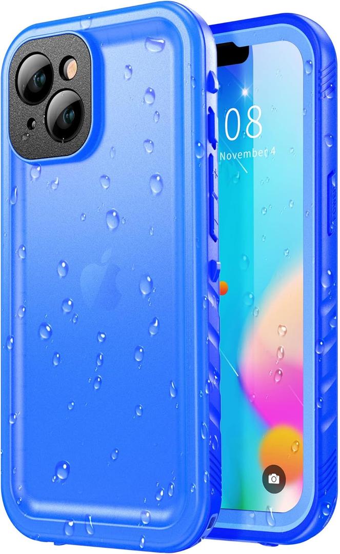 SPORTLINK Design for iPhone 14 Waterproof Case - Shockproof Dustproof Phone Case with Screen Protector for iPhone 14, Full Body Protective Case for iPhone 14 Cover 6.1'' Blue