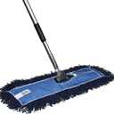 Nine Forty 24" Premium Nylon Dust Mop- Heavy Duty Mop Head for Industrial, Commercial, and Residential Cleaning - Dry Floor Duster for Hardwood Surfaces and Commercial Applications - Blue