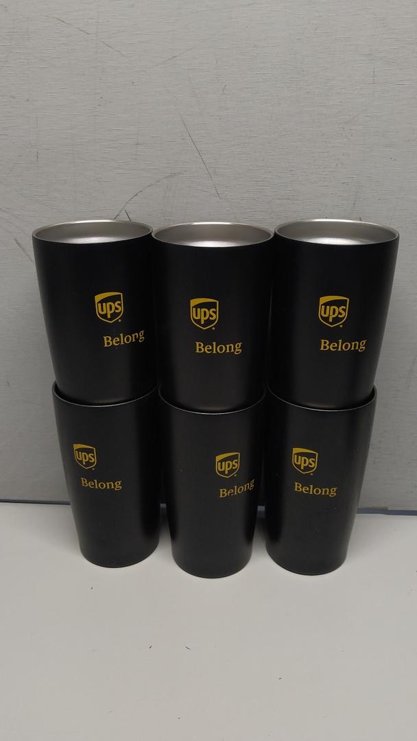 20oz Tumblers Bulk, 6pcs Stainless Steel Tumbler Set without Lid