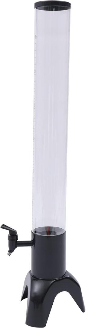 Iced Beverage Dispensers, 3.17 Qt/100oz Beer Giraffe Dispenser with Removable Ice Tube Clear Liquor Tower Dispenser Tubes Mimosa Drink Tower for Parties Bars Pubs Restaurants