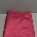 SUNEE Zipper Binder Bag with Handle, 2-Inch 3-Ring O-Ring, 500-Sheet Capacity, Includes Zip Pocket, 5-Tab Expanding File Folder, Multi-Pocket Organizer Binder for Middle School, Berry Pink