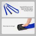 2PCS Propane Tank Holder, Propane Tank Mount, Quality ABS Gas Cylinder Holder with Screws and Safety Chain Supported 4"-12", Suitable for All Kinds of Gas cylinders (Blue)