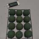 12 Pack Floral Foam Round, Green Mini Flower Holder Supplies Florist Form Blocks for Wine Bottle Decor, Wedding Birthday Centerpiece Decorations, Mother's Day Gifts