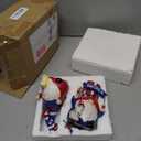 GoGnome 4th of July Gnomes Set of 2 - Handmade Resin Patriotic Gnomes Figurines for Indoor Independence Day Decorations (Patriotic)