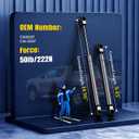 ARANA C1622127 15 inch 50 Lb Gas Struts Spring Shocks C16-22127 15" 50Lb Lift Support for Leer Canopy Rear Window Truck Topper Camper Shell Motorhome Storage Door, Set of 2
