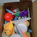 Kids Play Kitchen Accessories, 42Pcs Toddlers Pretend Toy Kitchen Playset Cooking Sets with Pressure Pots and Pans, Cookware, Utensils, Cutting Play Food Preschool Education Toys Gift for Girls Boys