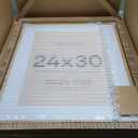 Homeforia 24x30 Picture Frame Wood, High End Natural Oak 24 x 30 Frame with Mat 18 by 24, 24x30 Light Wooden Poster Frames Matted to 18x24 Photo, 30by24 Large Frame, Tempered Glass, Wall Kit, Set of 1