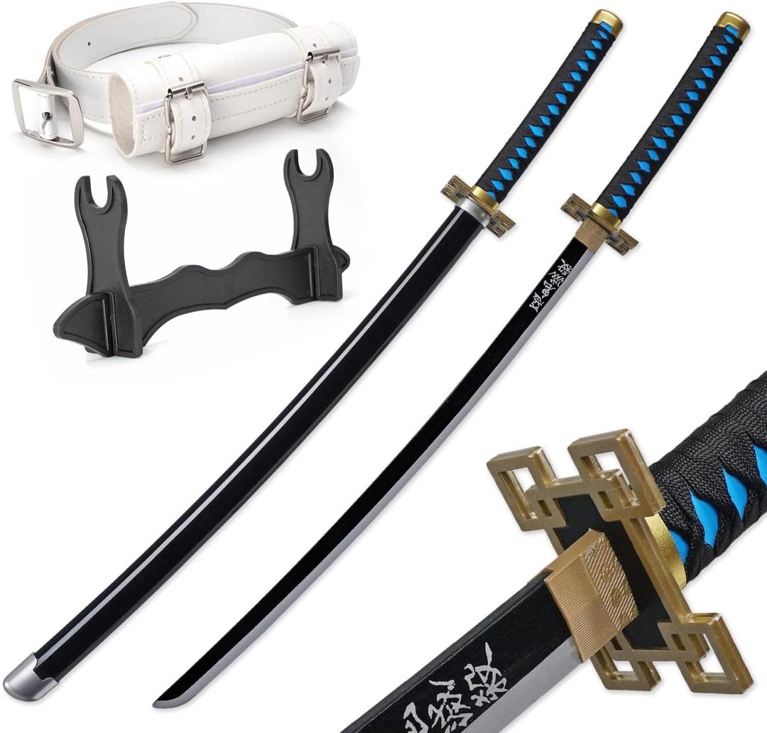Zisu Demon Katana Sword, About 41 inches, Hashira Pillars & Protagonist Katana for Cosplay Purpose, Anime Original Texture, 41.34 Inches