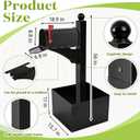 Colingmill Black Iron Mailbox Posts with Mailbox and Planter Box for Outside Decorative Ground Mounting Post 56 Inch / 4.6 ft Tall Heavy Duty Stand for Outdoor Use