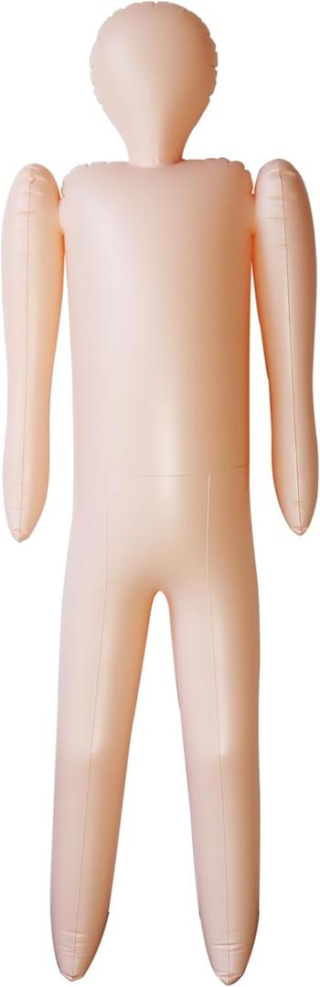 MAYAPHILOS 60 Inch Life Size Inflatable Body Mannequin for DIY Cosplay Halloween Decorations Props, Blow Up Dummy Doll for Yard Patio House Decor