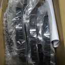 IDavosic.ly 5 Tier Rotating Earring Holder Organizer with Metal Tray, Adjustable Plastic Dangle Display Stands Tree with 285 Grooves, Large Hoop Storage Rack Tower, Black