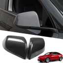 YHCDSEA Rearview Mirror Guard Cover for Tesla Model Y, Side Mirror Cover Exterior Accessories fit for Tesla Model Y 2024 2023 2022 2021 (Glossy Carbon Fiber Pattern, Model Y)