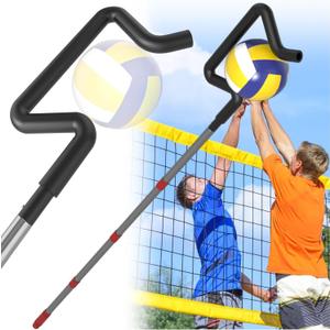 Volleyball Spike Trainer, Height Adjustable Volleyball Hitting Trainer, Hitting Training Tool for Snapping, Serving and Jumping Drills, Hitting Training Equipment for Beginners and Professionals
