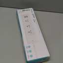 kasa smart Plug Power Strip KP303, Surge Protector with 3 Individually Controlled Smart Outlets and 2 USB Ports, Works with Alexa & Google Home, No Hub Required , White