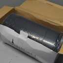 Wellmet Blackgold Set of 2 Drum Lampshades, Easy Assembly Required 16" Top x 16" Bottom x 12" High Replacement Lamp Shades, Fabric Lampshades for Table Lamps Floor Lamps, Metal Spider Fitter