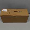 Drinking Glasses with Bamboo Lids and Glass Straw 4pcs Set - 16oz Glass Cups, Iced Coffee Glasses, Cute iced Tea Glasses, Beer Glasses, Ideal for Coffee Bar Accessories, Aesthetic Gift - 2 Brushes