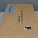 Stainless Steel Litter Box | XL Enclosed Cat Litter Boxs with Lid for Big Cats | High Sided, Anti-Urine Leakage | Non-Stick Bottom & Includes Litter Mat & Metal Scoop (Dark Gray)