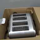 Cuisinart 4 Slice Compact Stainless Steel Toaster with Extra-Wide Slots for Bread, French Toast, Bagels & Pastries, Defrost & Reheat Functions, CPT-180P1, Brushed Stainless, Removable Crumb Tray