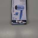Conair Travel Hair Dryer with Dual Voltage, 1600W Compact Blow Dryer with Folding Handle, Blue