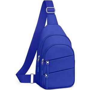 Tuwubi Crossbody Bags for Women, Sling Bag for Men, Small Hiking Backpack Anti Theft Lightweight for Outdoors Travel (M, Royal Blue)