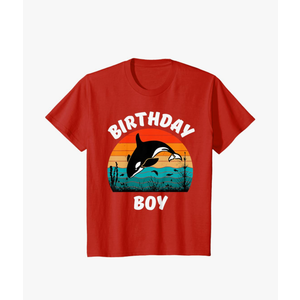 Cool Orca Whale Birthday Boy For Men Teenage Brother Gift T-Shirt S