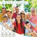 Landical Family Reunion Favors Keychain Love Tree Keychain Family Reunion Gift for Party Supply (Brown)