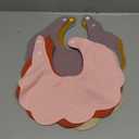 DOSMINE Muslin Baby Bibs for Drooling and Teething Newborn Drool Bibs for Baby Girl Boy (Red)