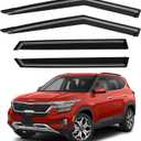 Window Visors Rain Guards for 2021 2022 2023 2024 2025 Kia Seltos, Out-Channel Window Vent Wind Deflectors Visors Shades for 21-25 Seltos LX S EX S SX Turbo X-Line