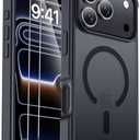 for iPhone 17 Pro Max Case [Compatible with MagSafe] [2X Screen Protectors] [Military Grade Drop Tested] Heavy Duty Magnetic Phone Case for iPhone 17 Pro Max 6.9",Black