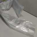 AmazerBath Heavy Duty Shower Curtain Liner 12 Gauge, 72 x 84 Inches Clear Shower Curtain Liner with 3 Clear Stones and 12 Grommet Holes, Weighted Plastic Shower Liner