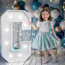 Marquee Letters 3 Feet Tall, Cool White Light Up C, Large Marquee for Birthday Anniversary Graduation Party Decoration, Big Letters for Wedding Decor (DIY Kits)