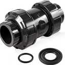 PVC True Union Check Valve, 1'' Slip Swing Full Port Utility Valve for Backflow Prevention