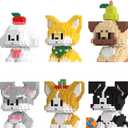 YCJZXMS Dog Micro Mini Blocks Set 6 Pack Animals Buildling Model Kits Mini Bricks Dog Series Toys for Adult or Kids Preferred Party Gifts