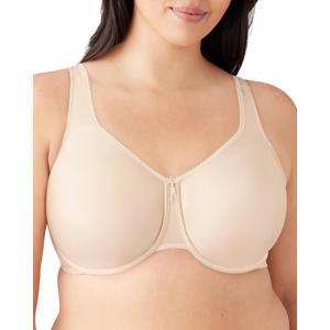 Wacoal Women's Basic Beauty Unlined Underwire Full Coverage Bra, 855192 (Beige, 44DDD)