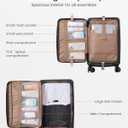 LOVEVOOK Carry On Luggage 22x14x9 Airline Approved with Spinner Wheels, 20 Inch Small Carry On Suitcase with TSA Lock, Expandable Hard Shell Suitcases for Men Women