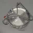 Turkey Fryer Accessory Stand Kit Hook Stainless Steel for Thanksgiving Turkey Roasting Stand Replacement Parts Vertical Skewer Chicken Rack Roaster with Lifter Hook Holder Base for Deep Fry Pot