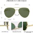 Aviator Sunglasses for Women Men,Trendy Big Sunglasses Lenses Can Block Both Uva and Uvb Radiation for Outdoor Sports