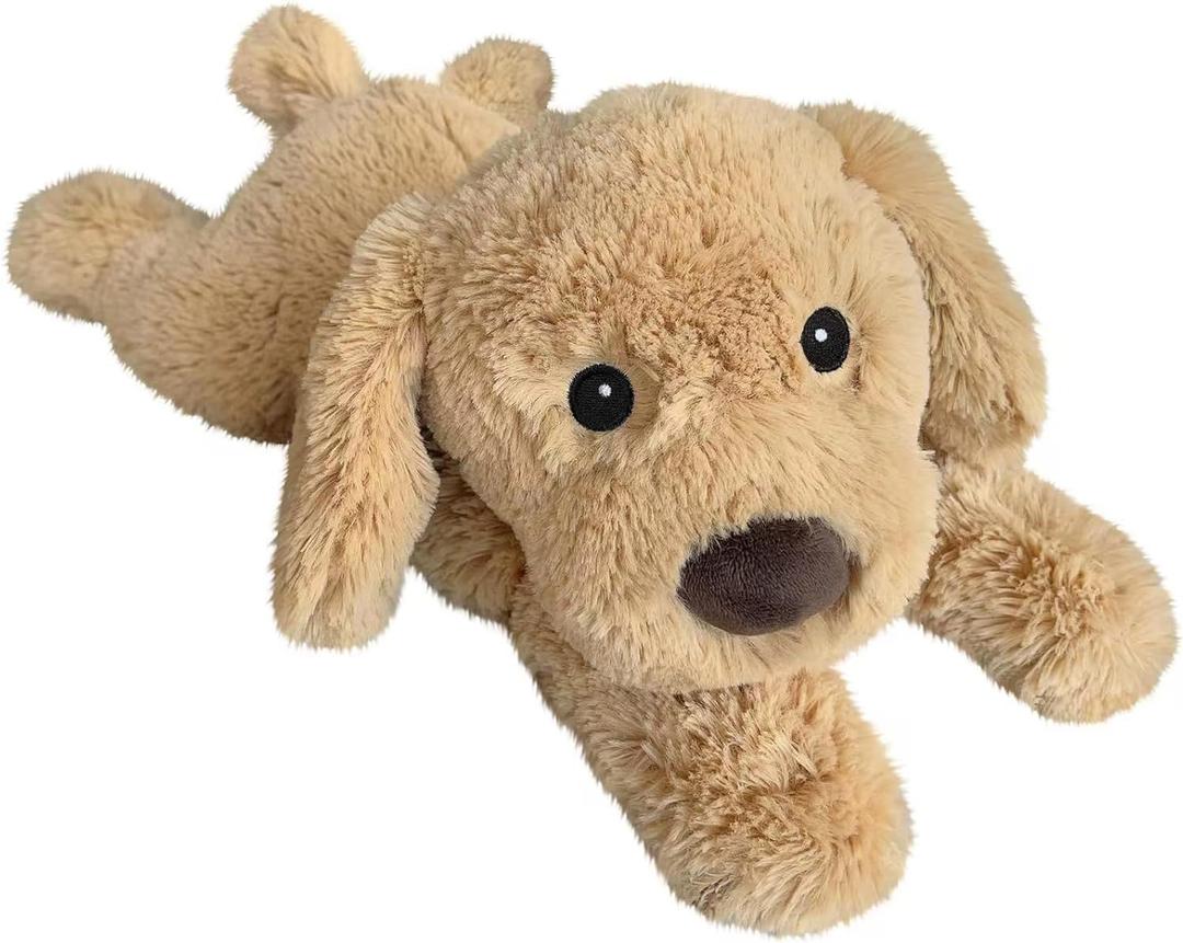 Dog Stuffed Animals, Microwavable Stuffed Animal Adorable Fluffy Puppy Plush for Warmth, Heatable Coolable Lavender Scent Puppy Plush Toy, Cute Soft Dog Plushies for Kids Adults Gift, Golden Retriever
